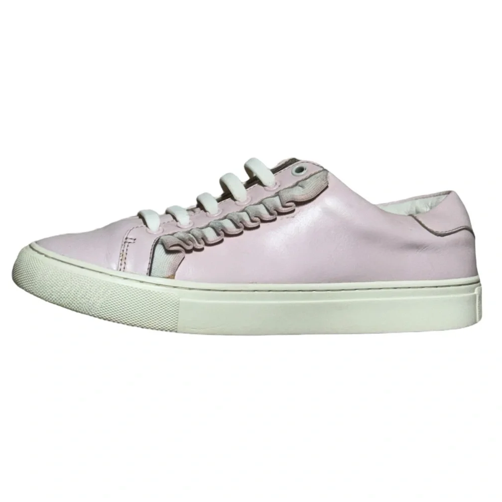 Tory Burch Sport Light‎ Pink Leather Sneakers Size 6